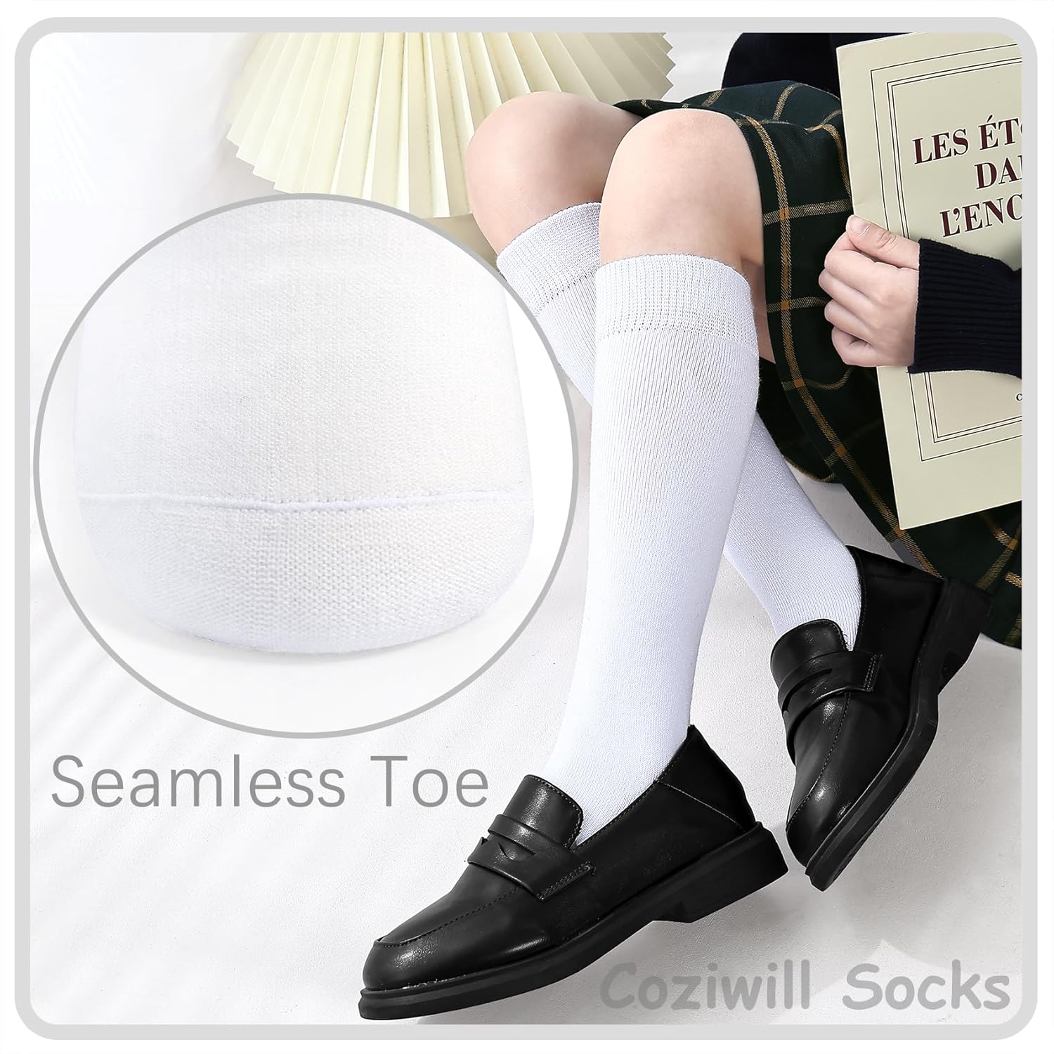 Coziwill Knee High Socks Comfortable Stylish for School More