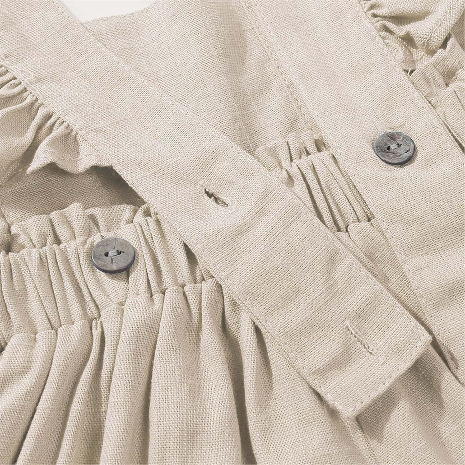 Cotton Linen Baby Jumpsuit
