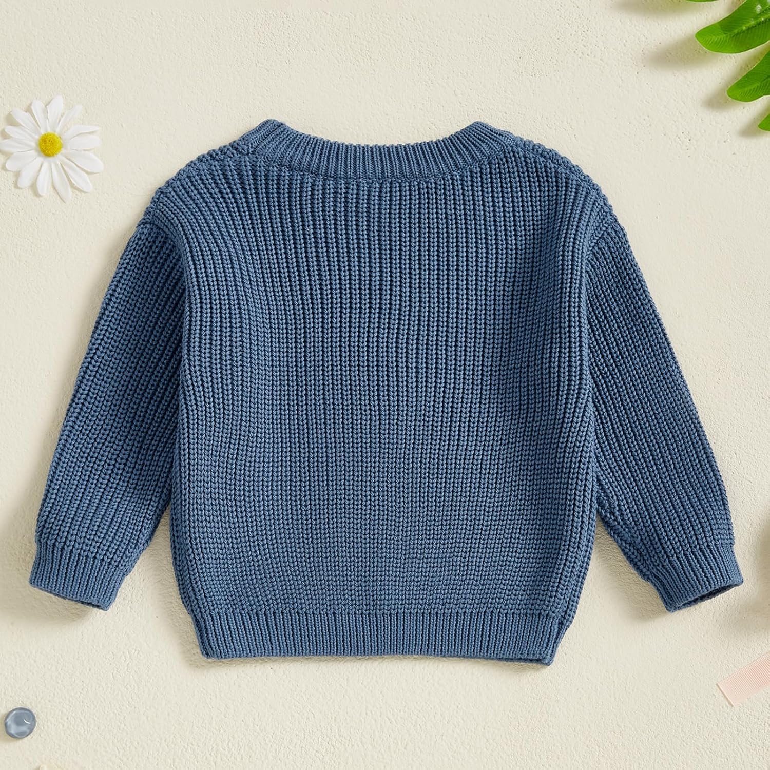 Karwuiio Toddler Chunky Knit Sweater - Soft Warm Perfect for Winter