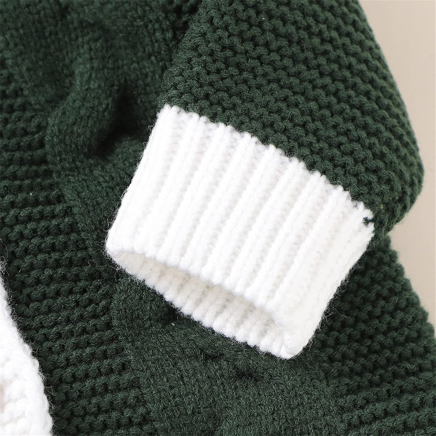Baby Christmas Jumpsuit Romper with Fluffy Hood