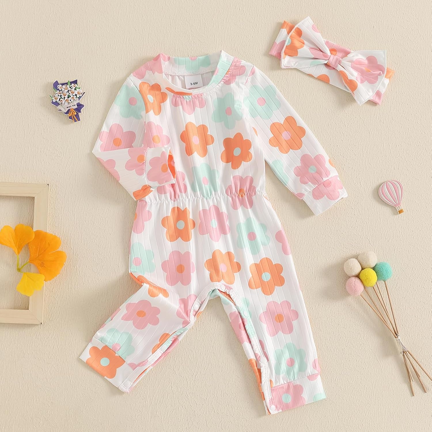 Perfect Romper Set for Newborn Baby Girl Coming Home