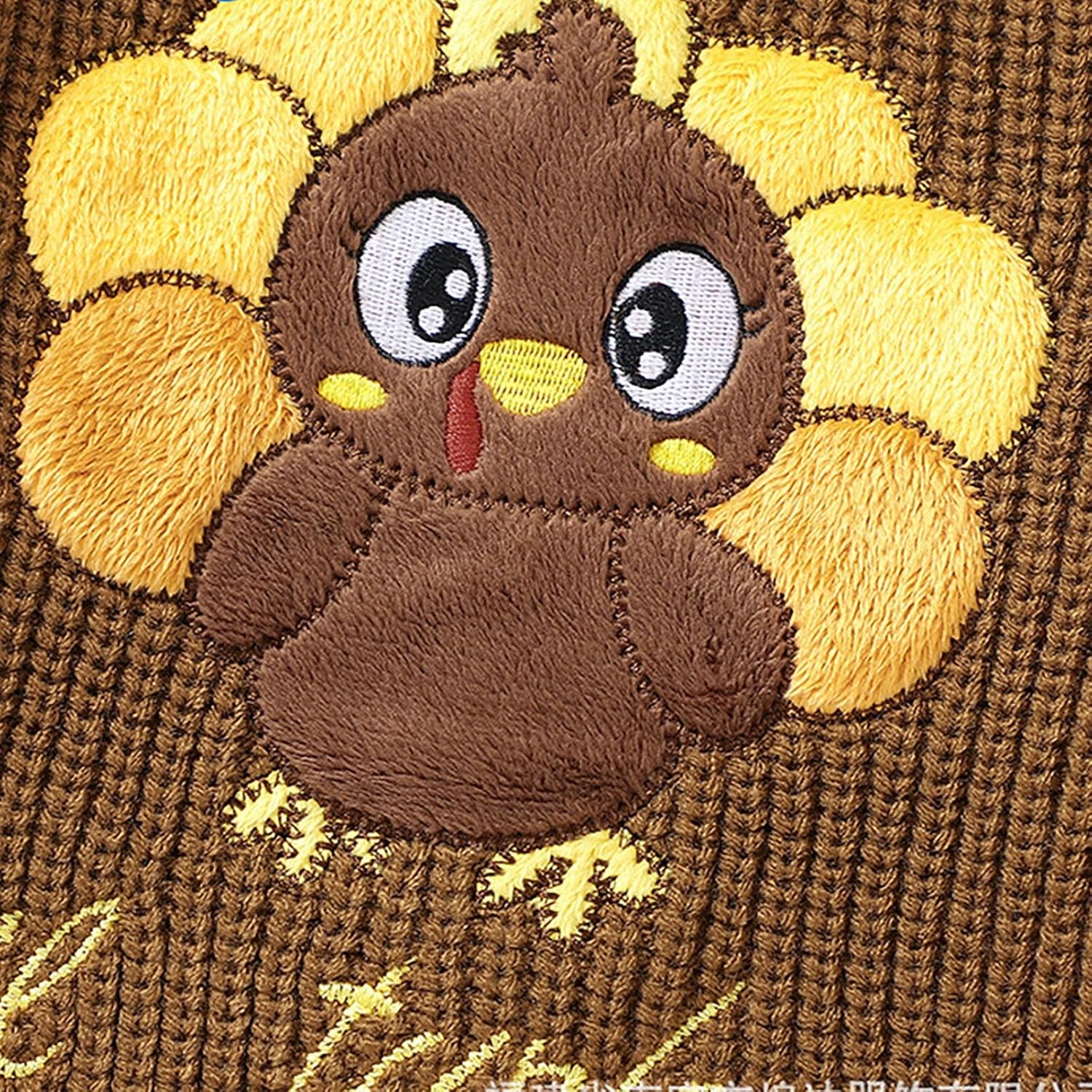 Cute Turkey Three Pattern Knitted Sweater Dress for Kids