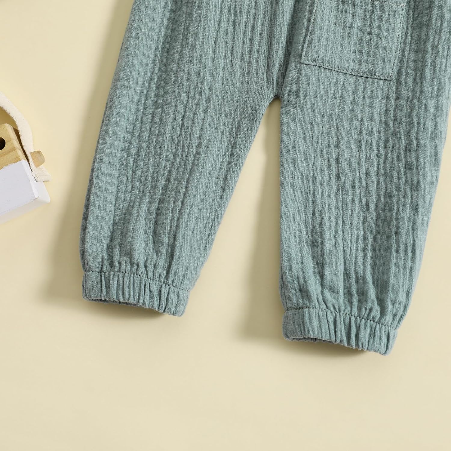 Cotton Linen Joggers for Toddler Boys