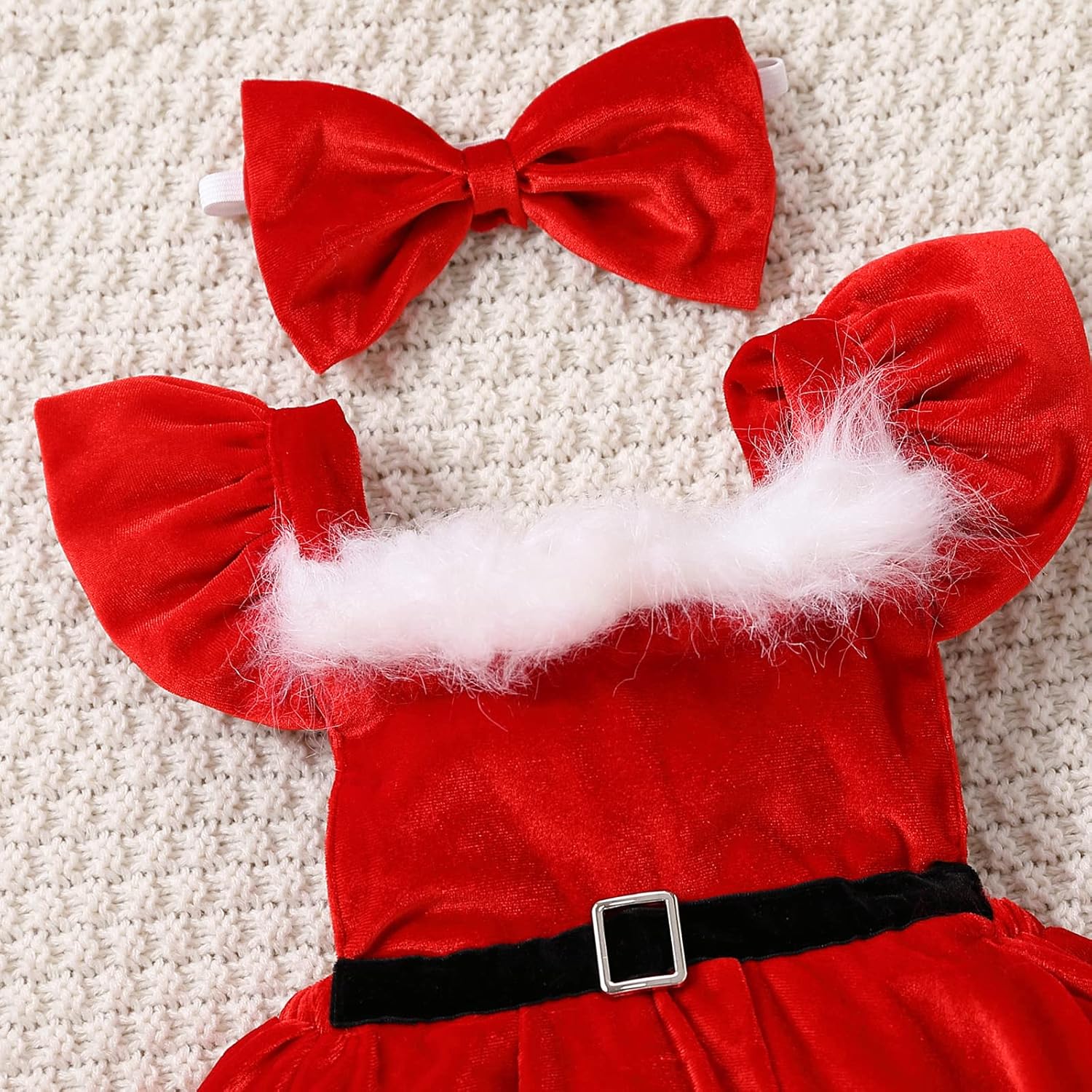 Red Santa Claus Dress for Toddlers Perfect Winter Christmas Party Outfit