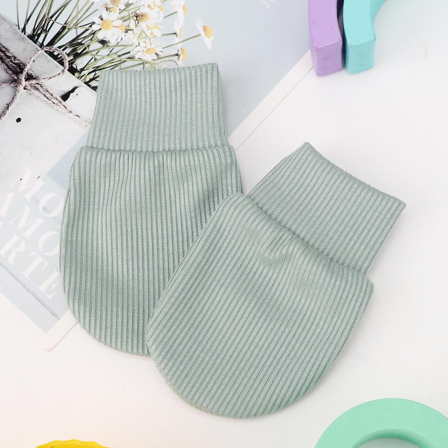 Soft Stretchy Baby Mittens for Newborns