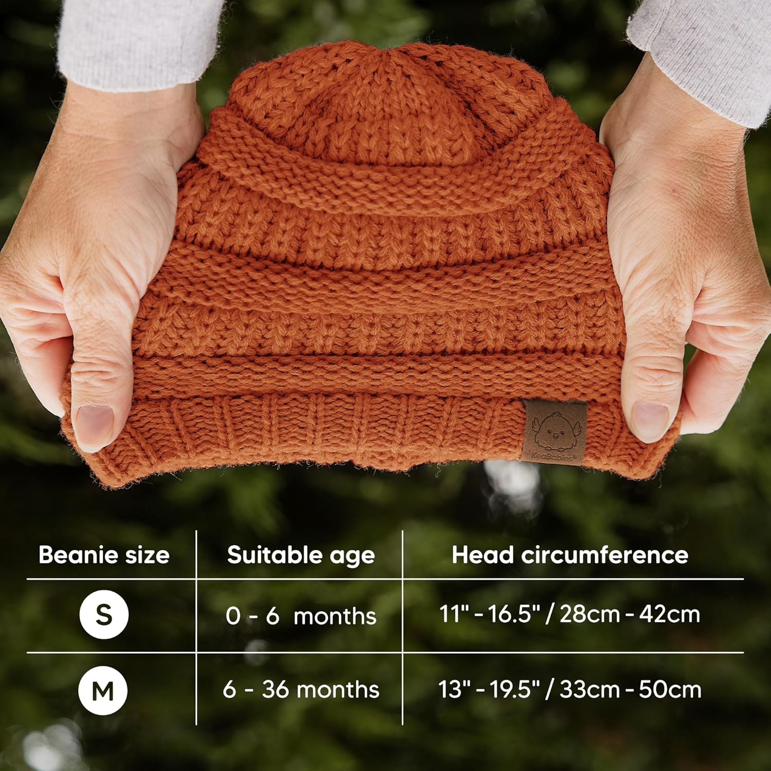 3-Pack Tawny Knit Baby Beanies for Boys Girls