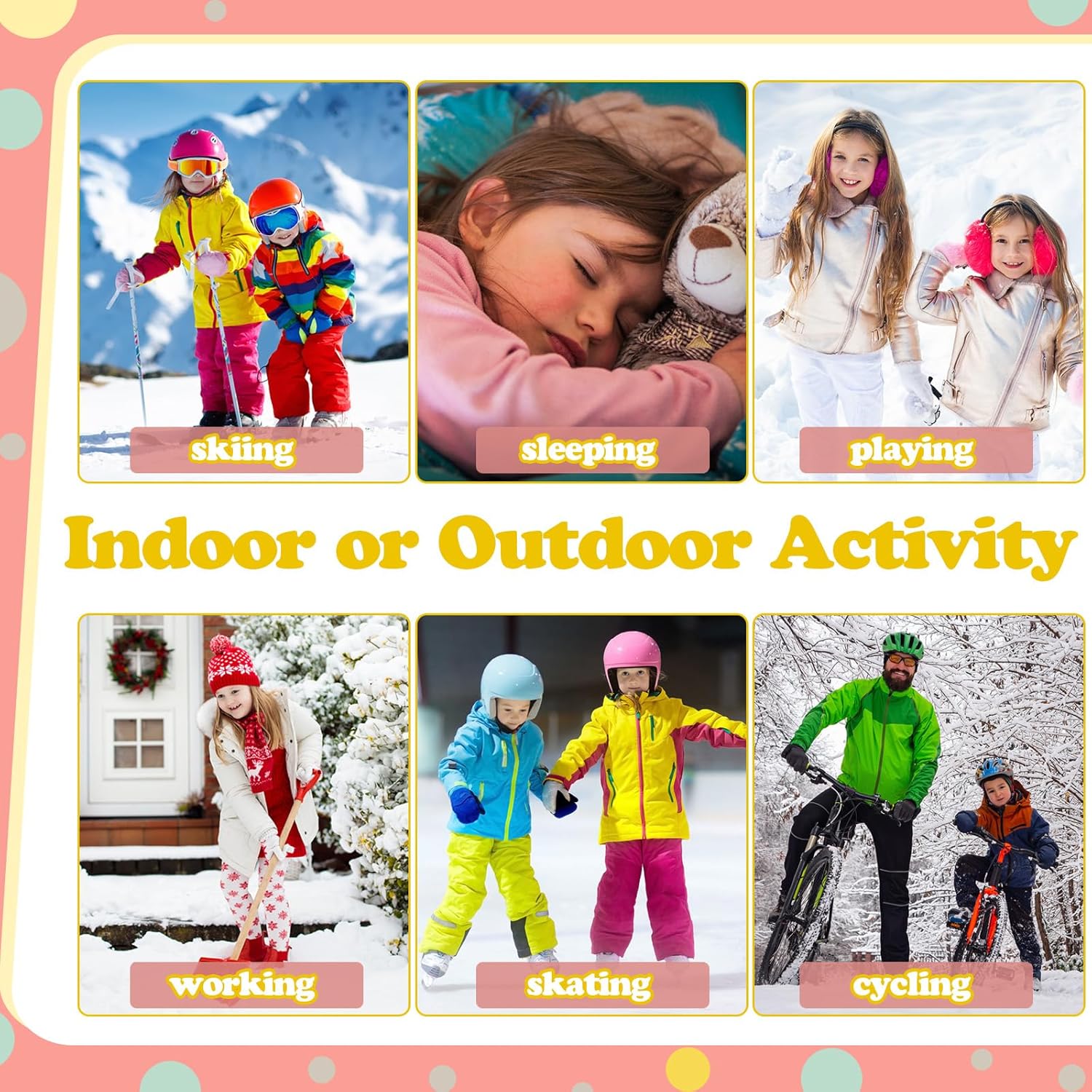 Silkfly 5 Set Thermal Underwear for Girls