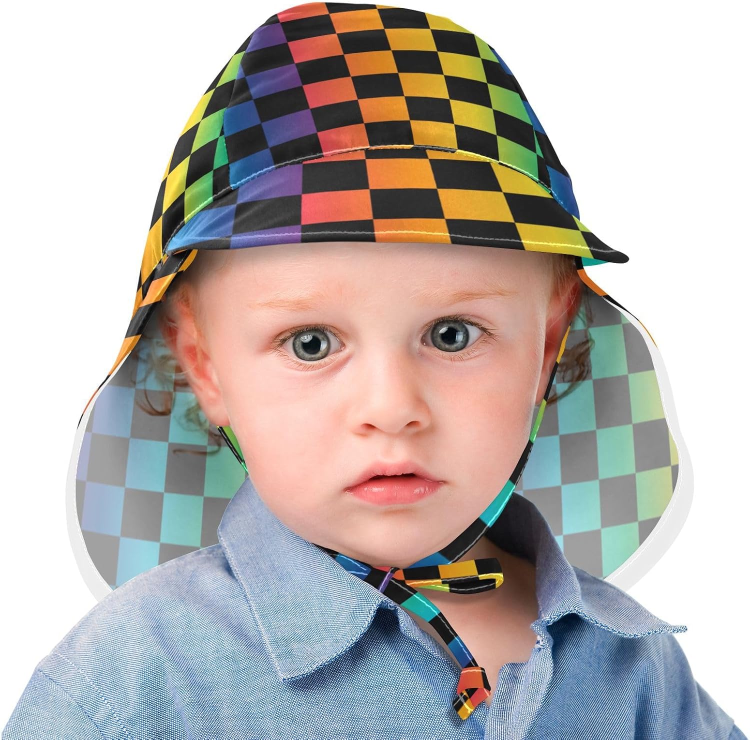 WIFIUAdjustable Baby Sun Shade Toddler Beach Hat with Protection 2-4T