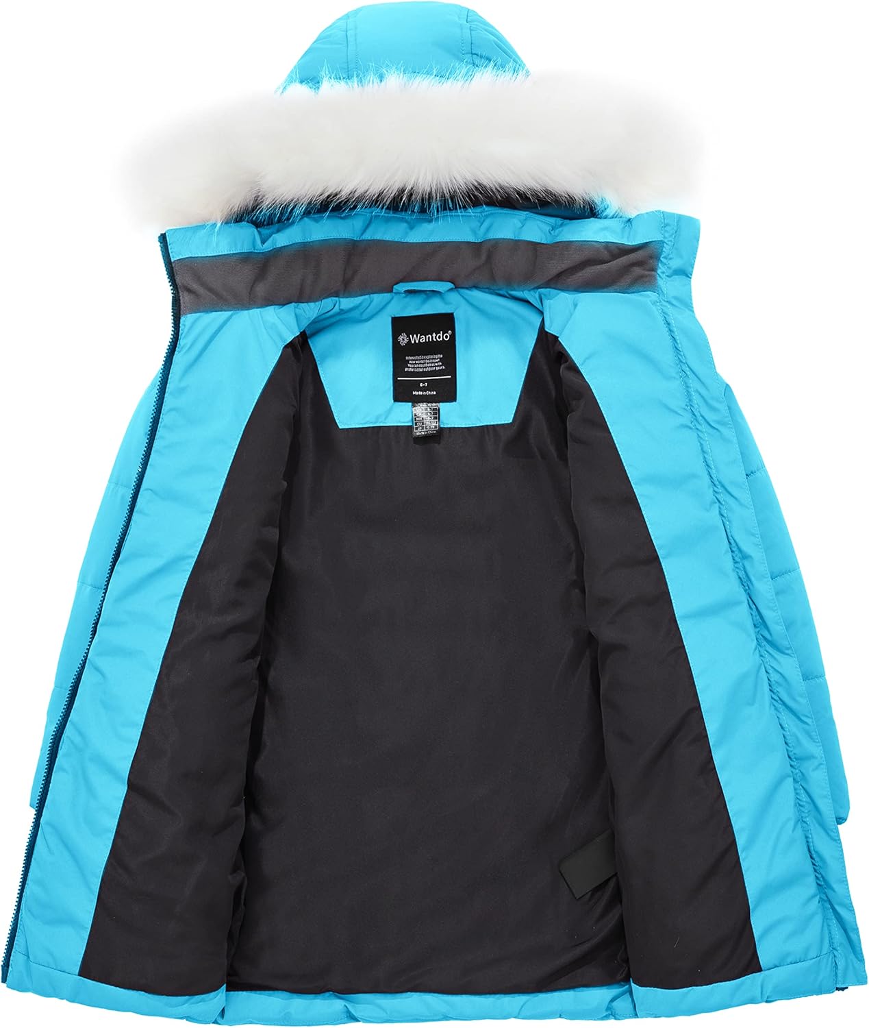 Warm Faux Fur Winter Coat for Girls