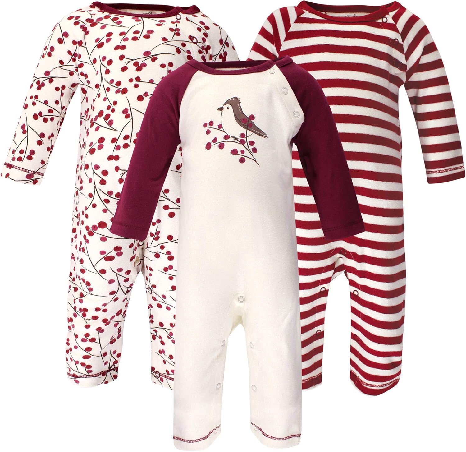 Touched by Nature Organic Cotton Rompers for Baby Girls