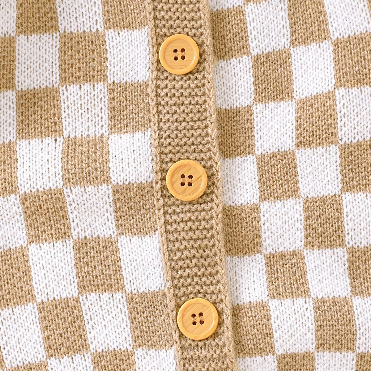 SAYOO Baby Plaid Romper for Kids - Stretchy and Soft