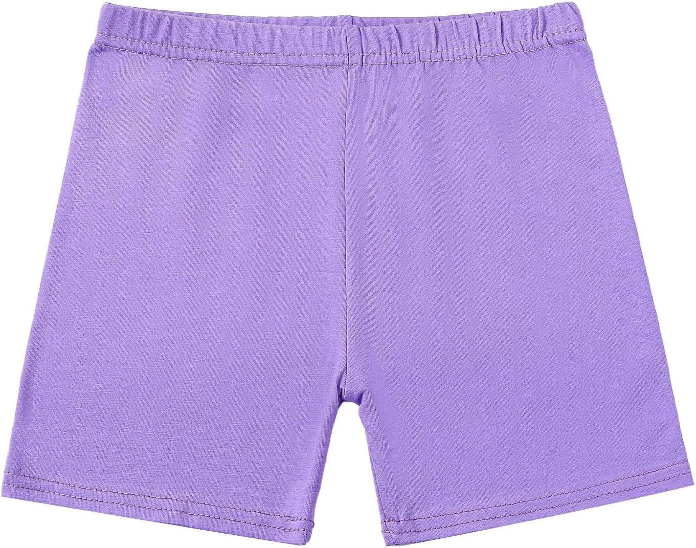 Girls Basic Athletic Shorts Soft Stretchy Dance wear for Kids