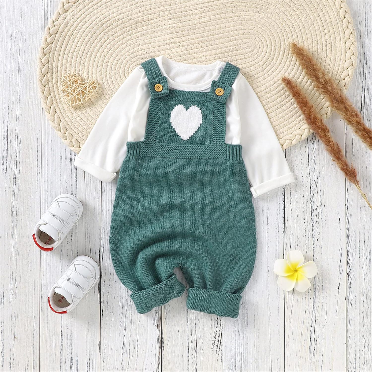 Heart Pattern Romper for Baby