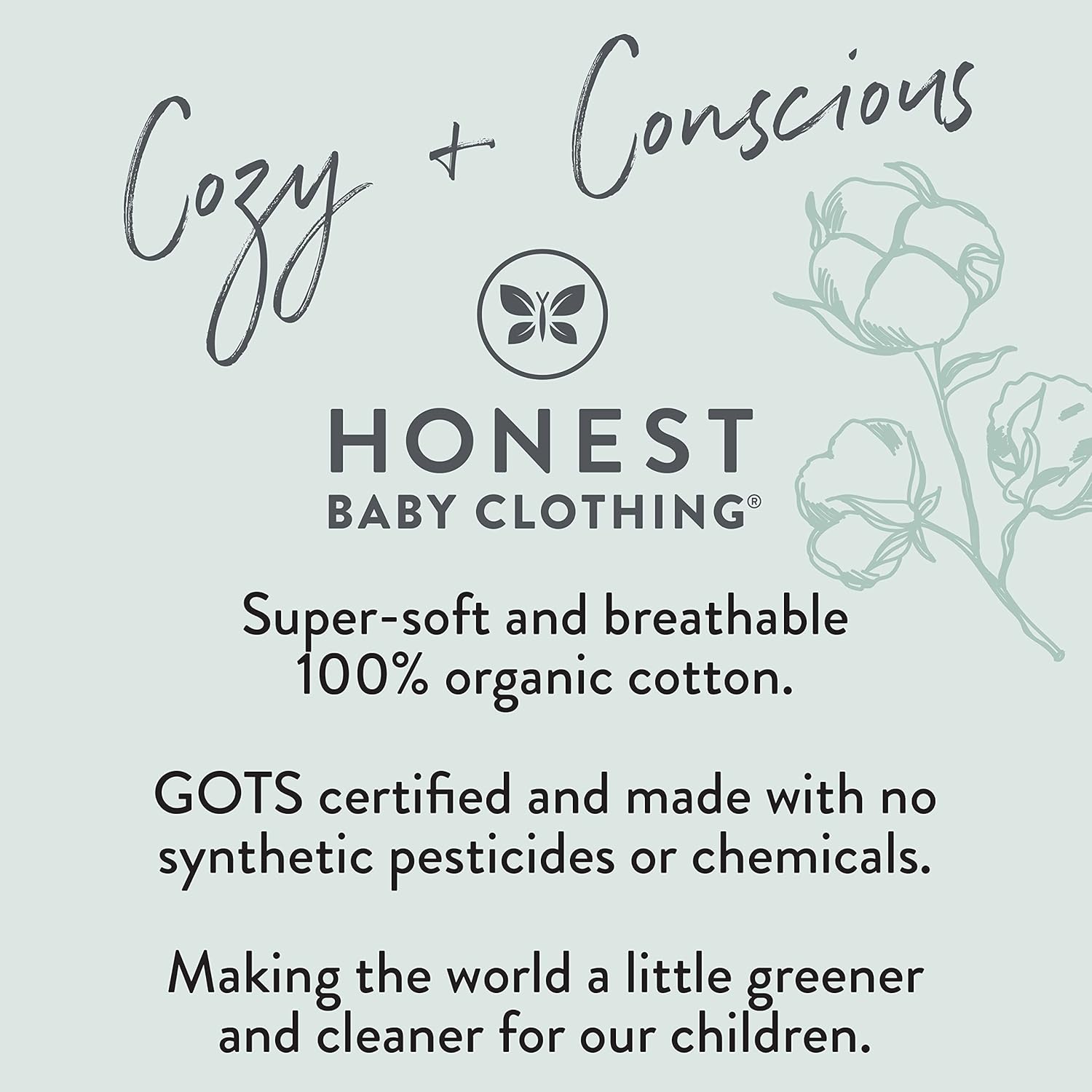 HonestBaby 10-Pack Long Sleeve Bodysuits