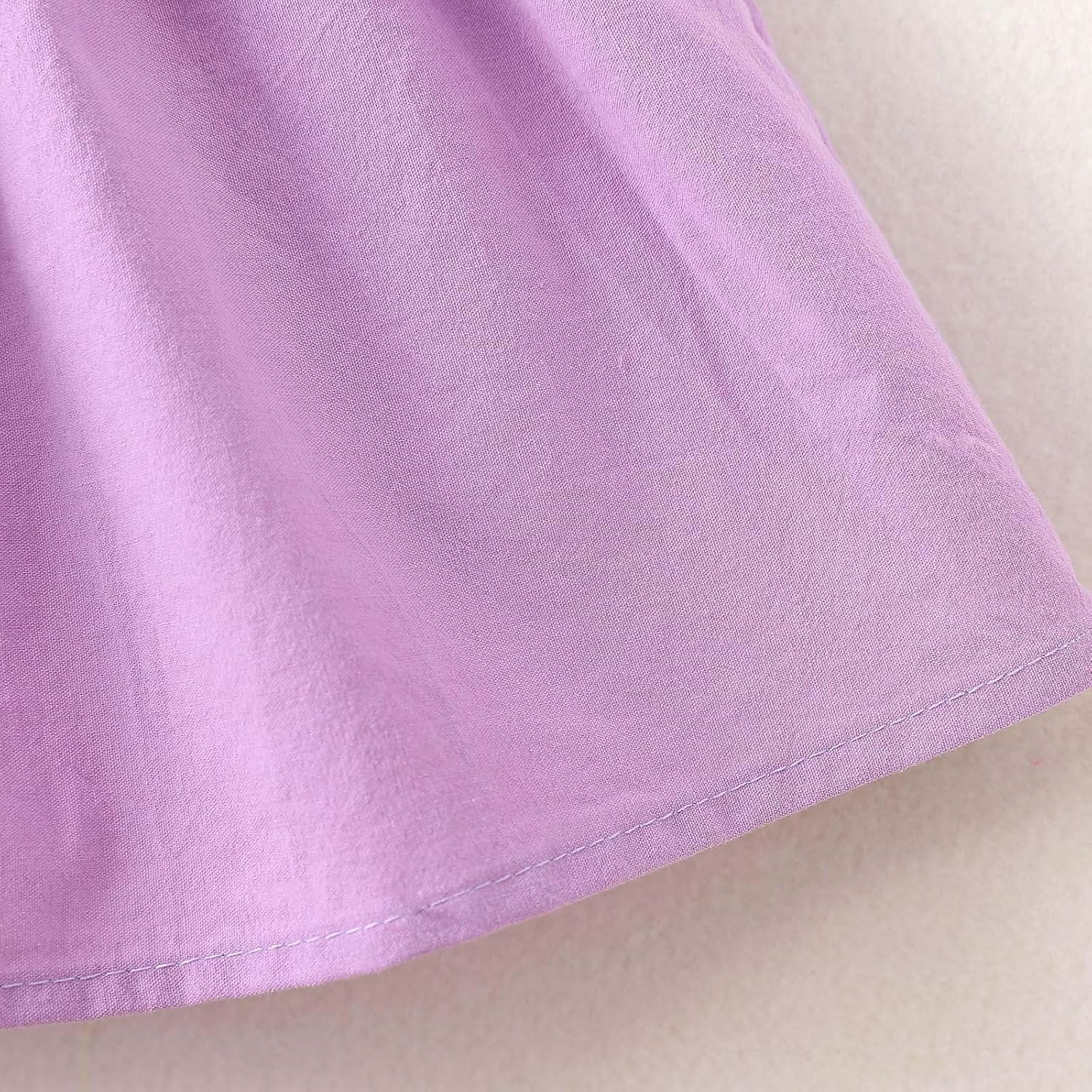 Beessbest 3D Flower Puff Sleeve Dress for Baby Toddler Girls Summer Playwear
