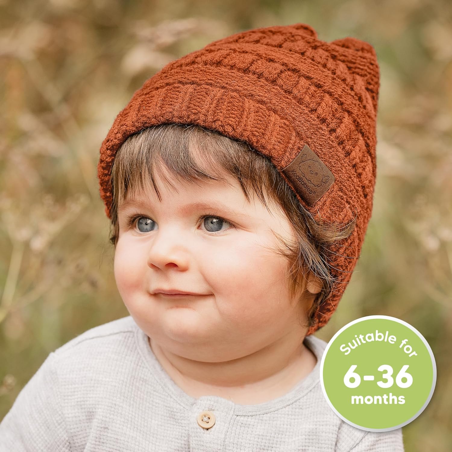 3-Pack Tawny Knit Baby Beanies for Boys Girls