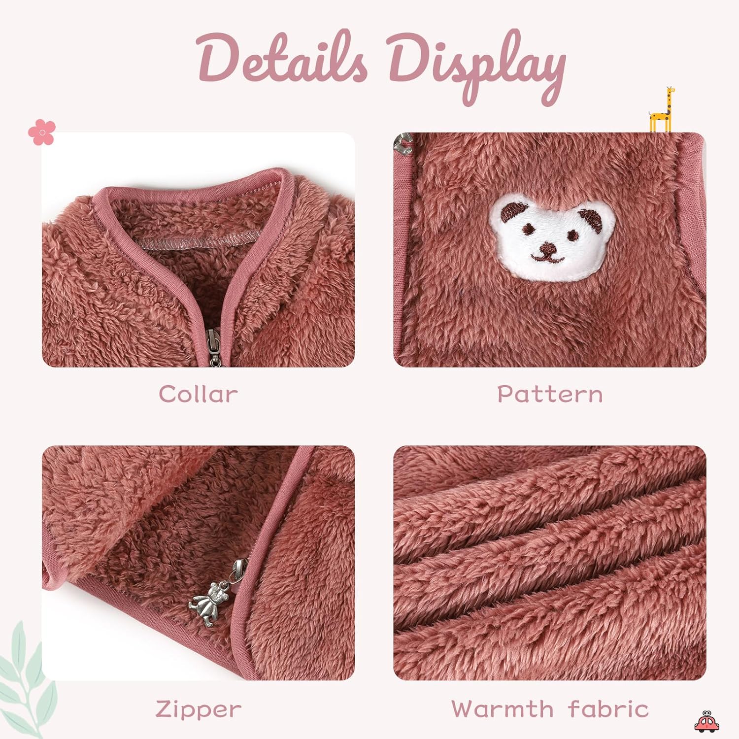 Adarl Vulnerable Winter Fleece Vest for Babies