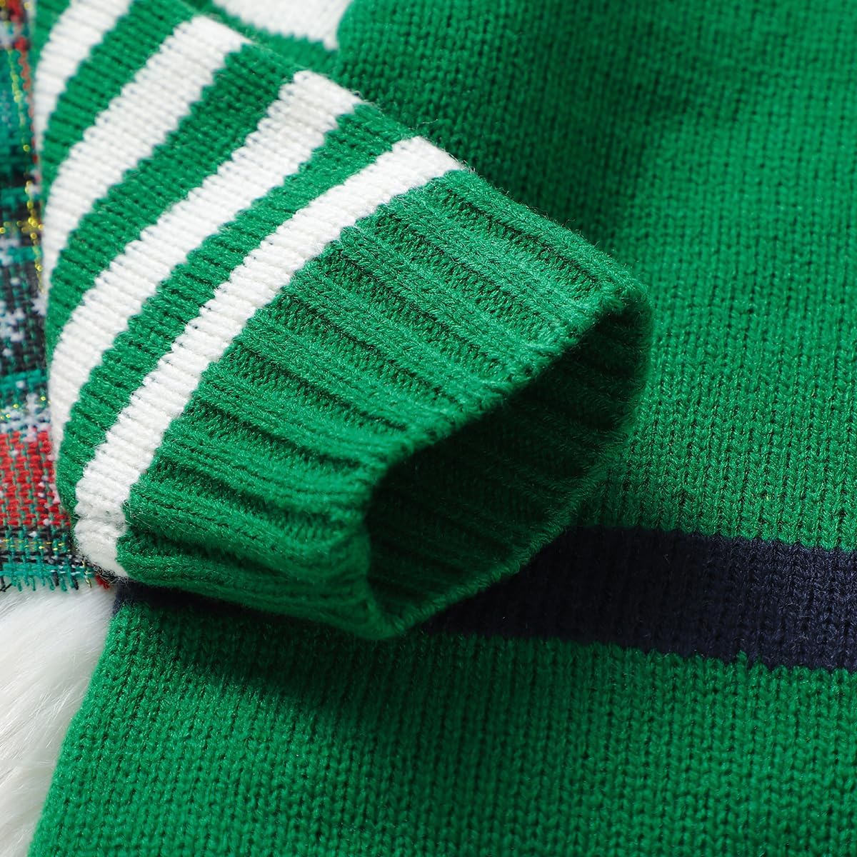 Mimixiong Christmas Baby Boy Girl Striped Knit Sweater 1