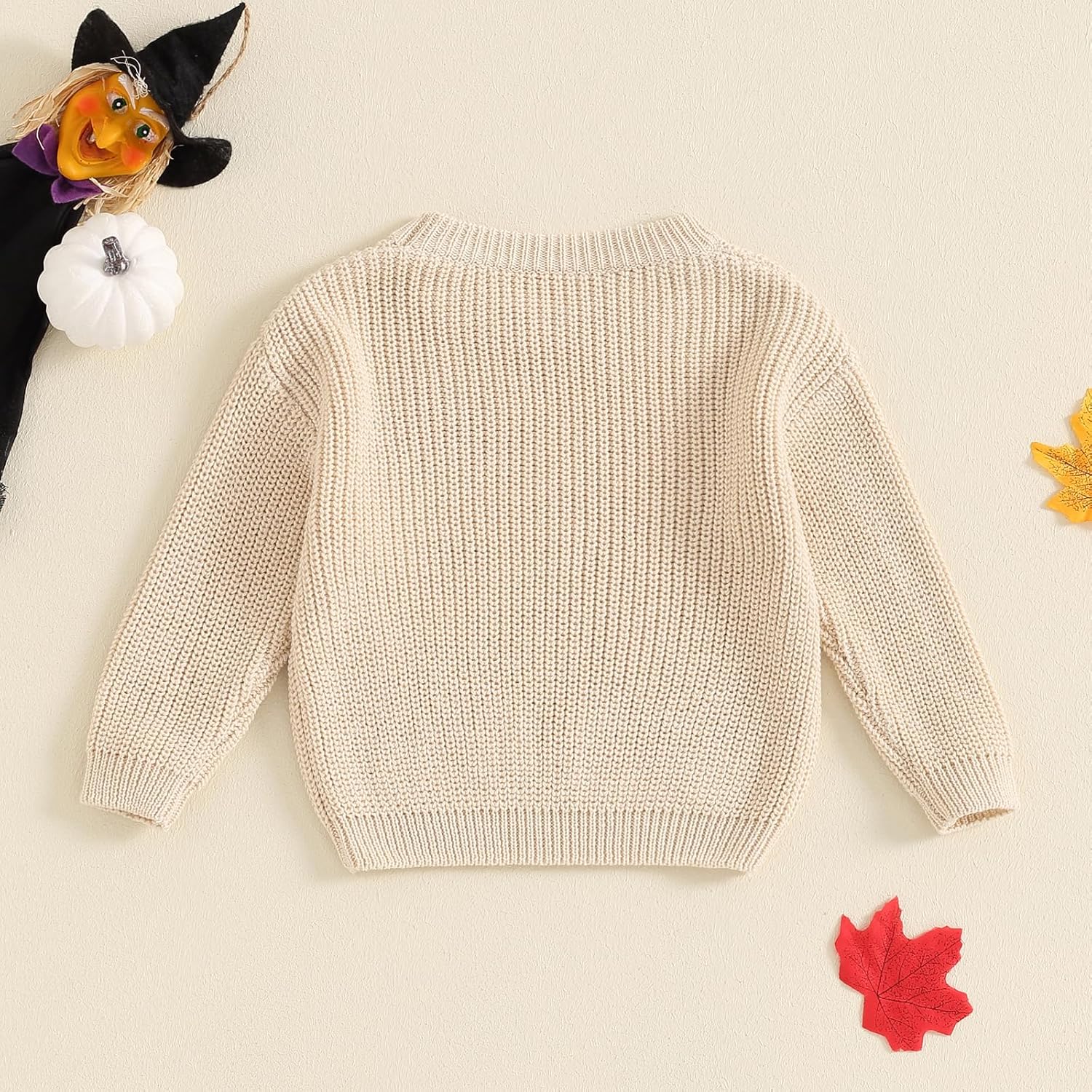 Halloween Toddler Outfit Knit Sweater Set