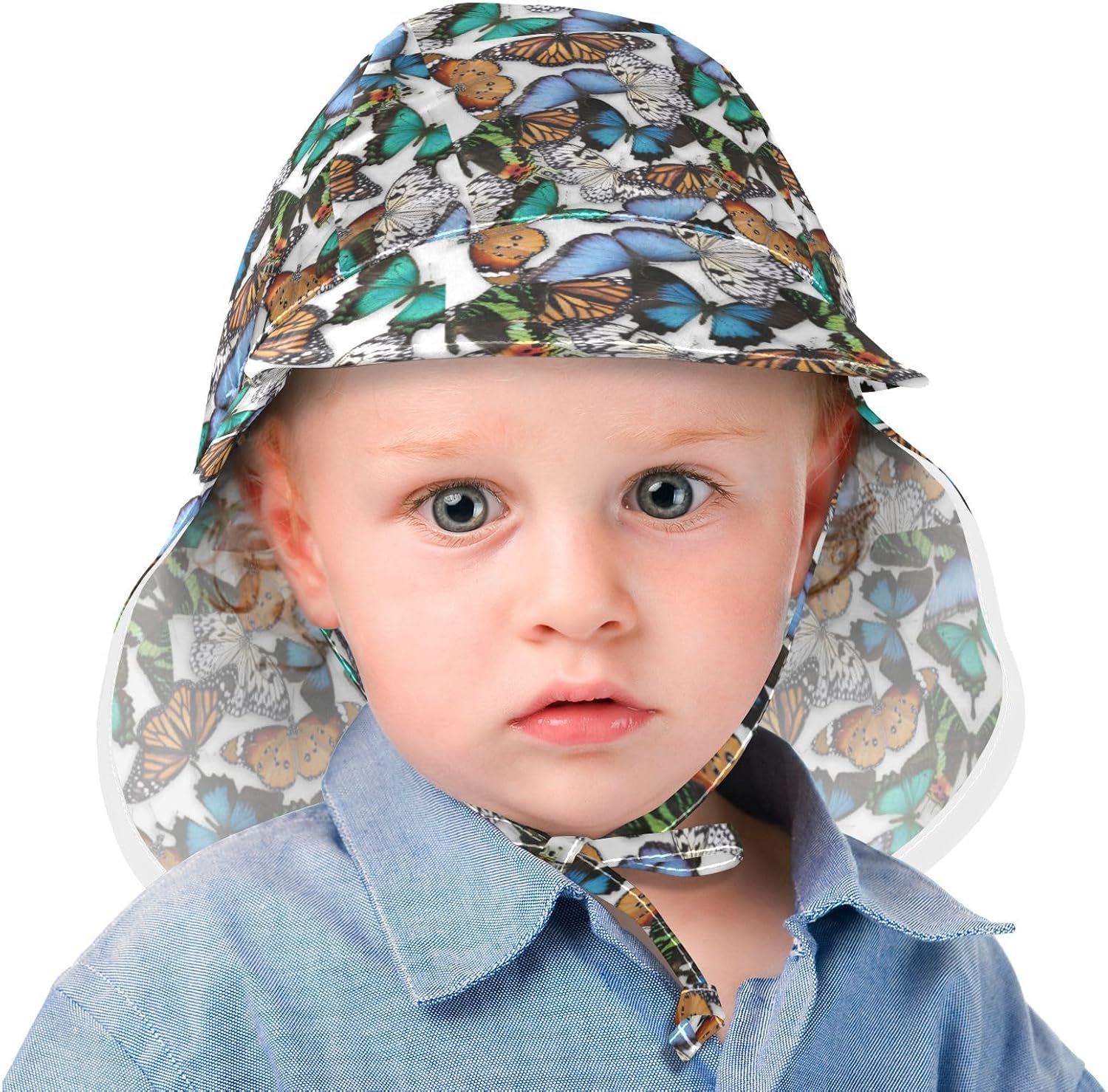 Adjustable Toddler Sun Hat for Girls Boys