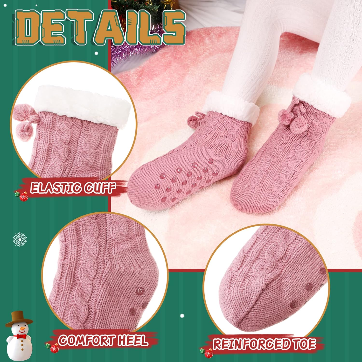 SeeyAN Kids Fuzzy Slipper Socks