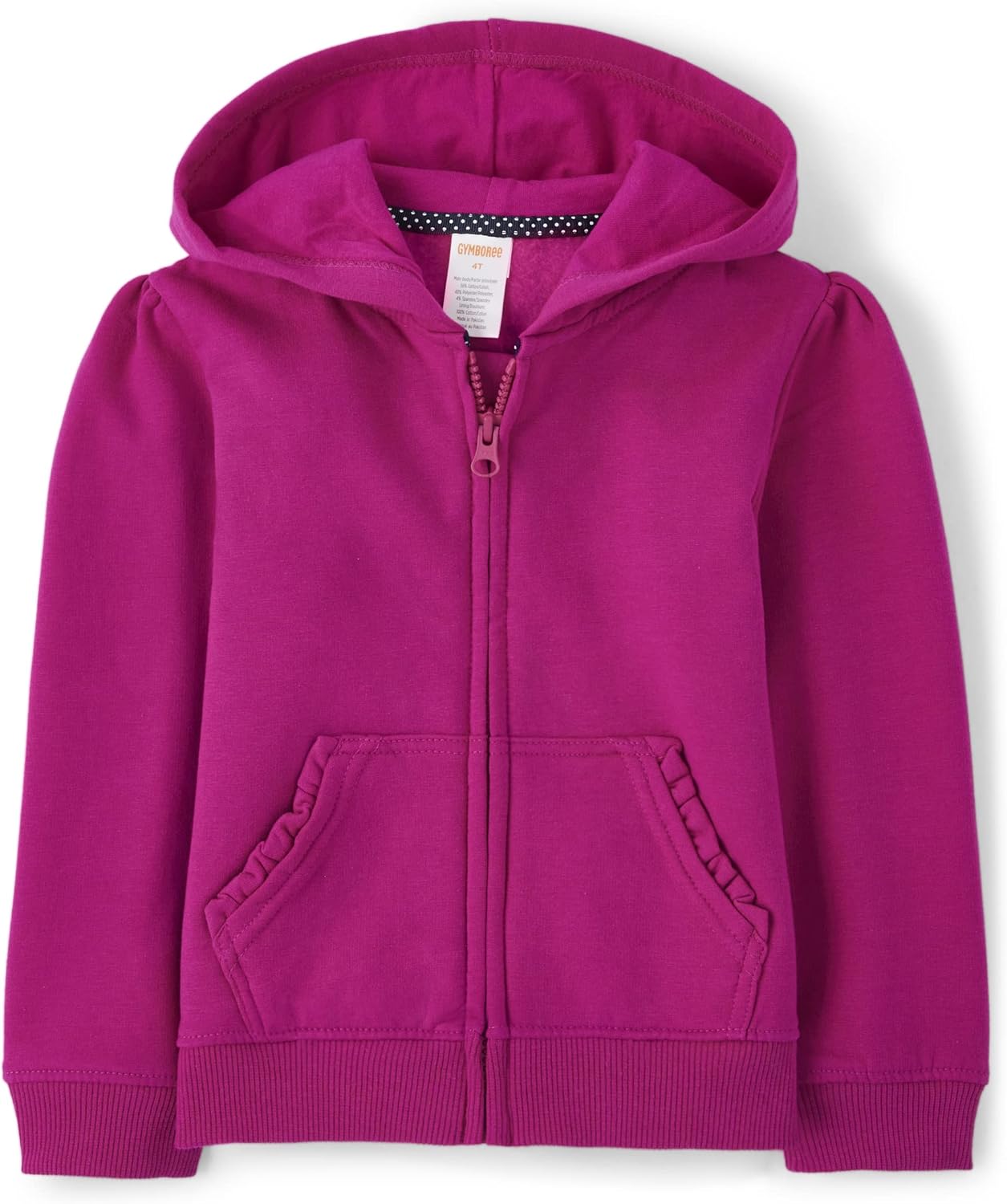 Gymboree Girls Long Sleeve Zip Up Hoodie