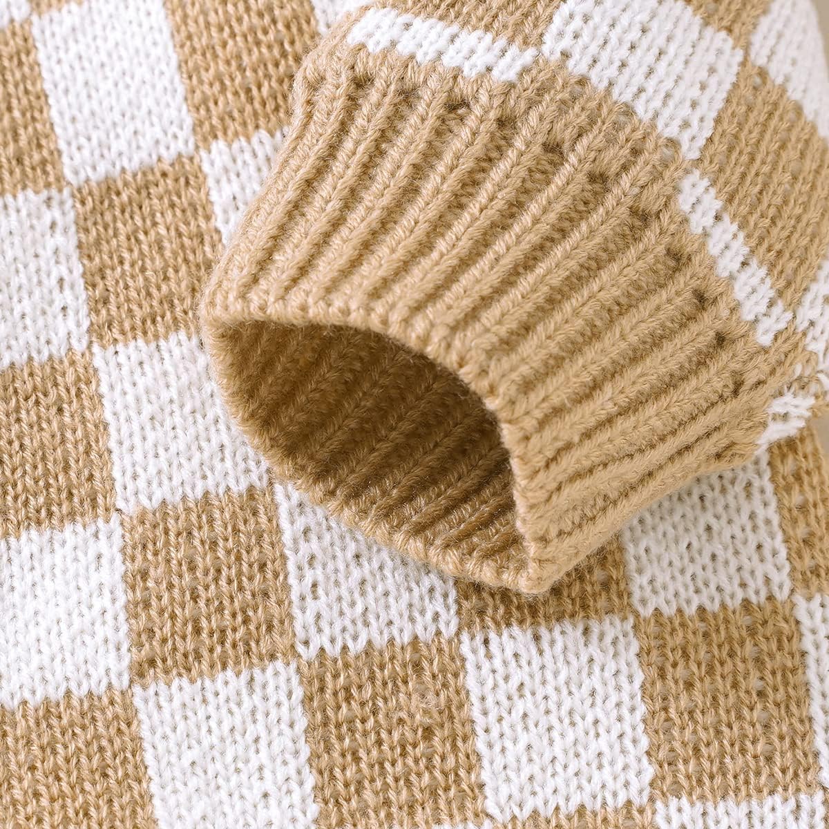 SAYOO Baby Plaid Romper for Kids - Stretchy and Soft