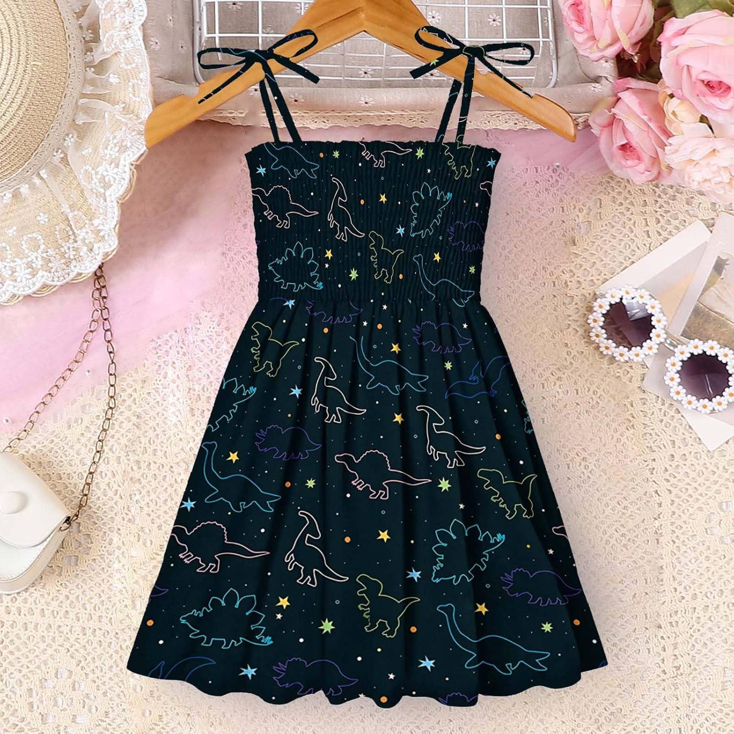 Beessbest Summer Polka Dot Dress for Kids Babies