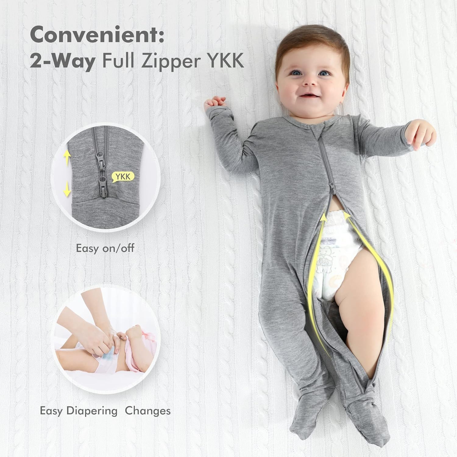 HAPIU Bamboo Rayon Pajamas for Babies Eco-Friendly Cozy