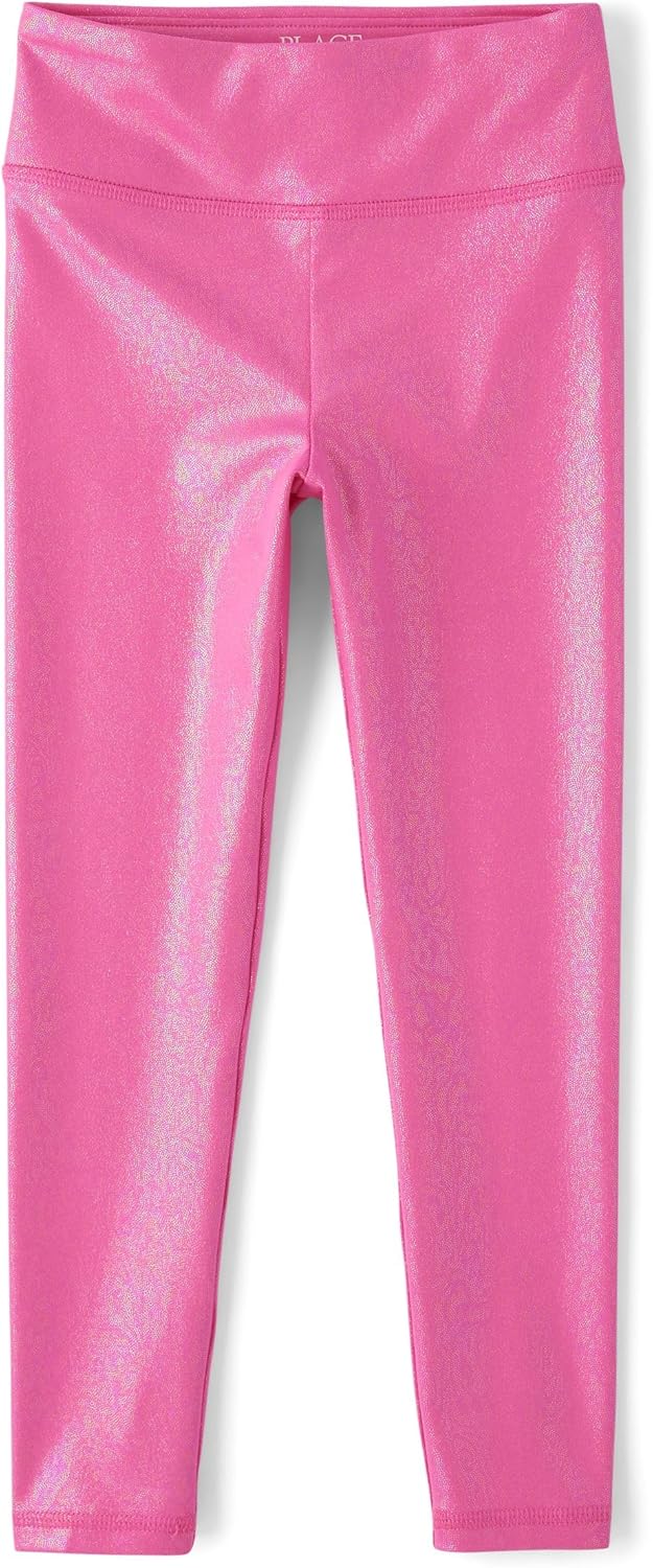 The Childrens Place Big Girls Mix Playful Modern Glitter Leggings