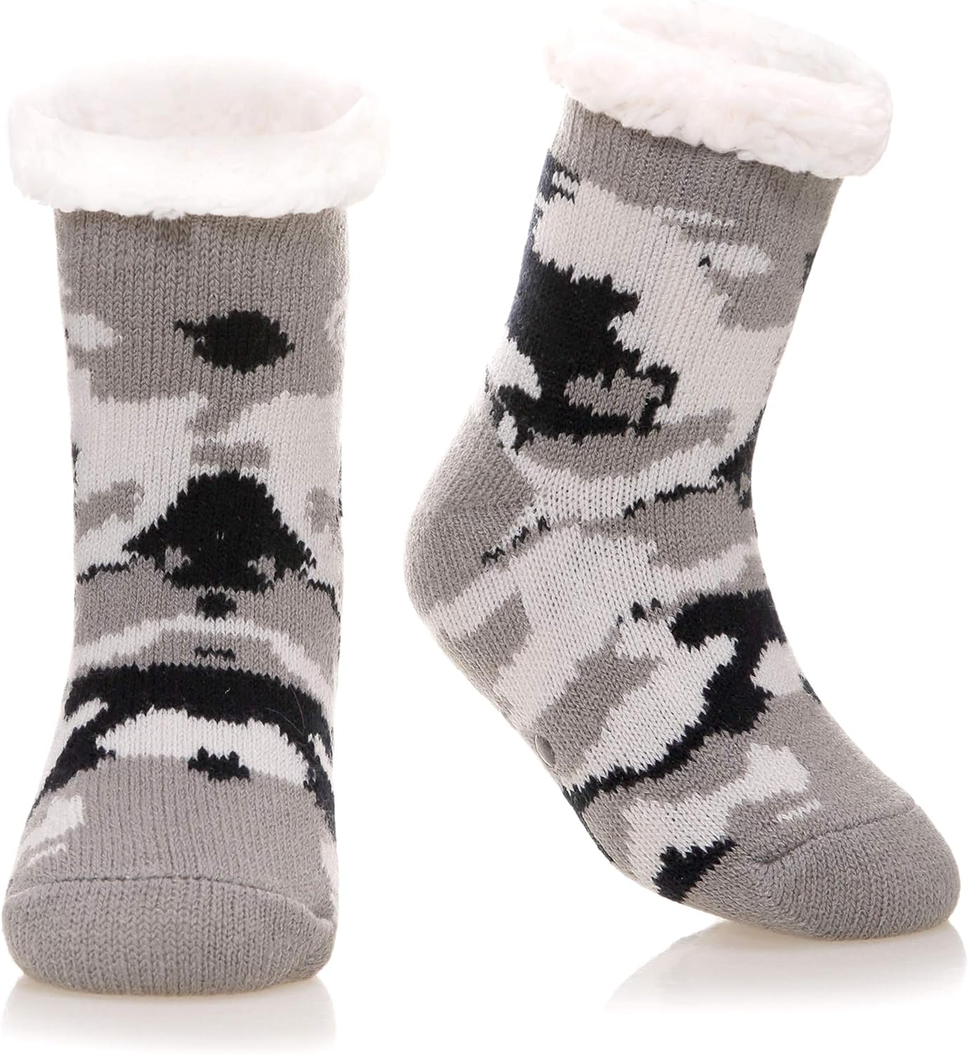 DoSmart Kids Fuzzy Slipper Socks Warm Thick Fleece Lined