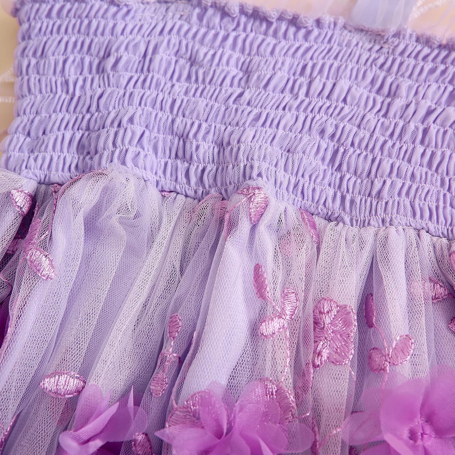 Butterfly Wings Princess Dress for Toddler Girls - Cute Summer Play Party Dress