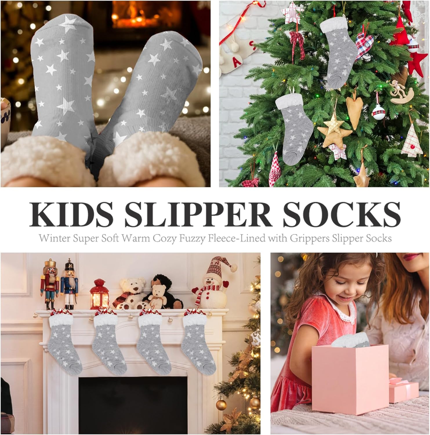 Cozy Fuzzy Slipper Socks for Kids