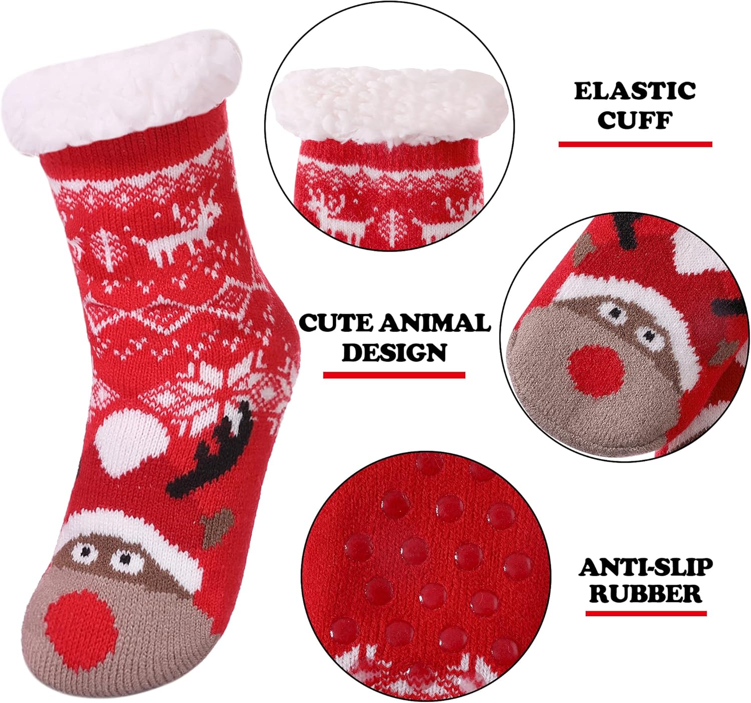Fuzzy Winter Socks for Kids