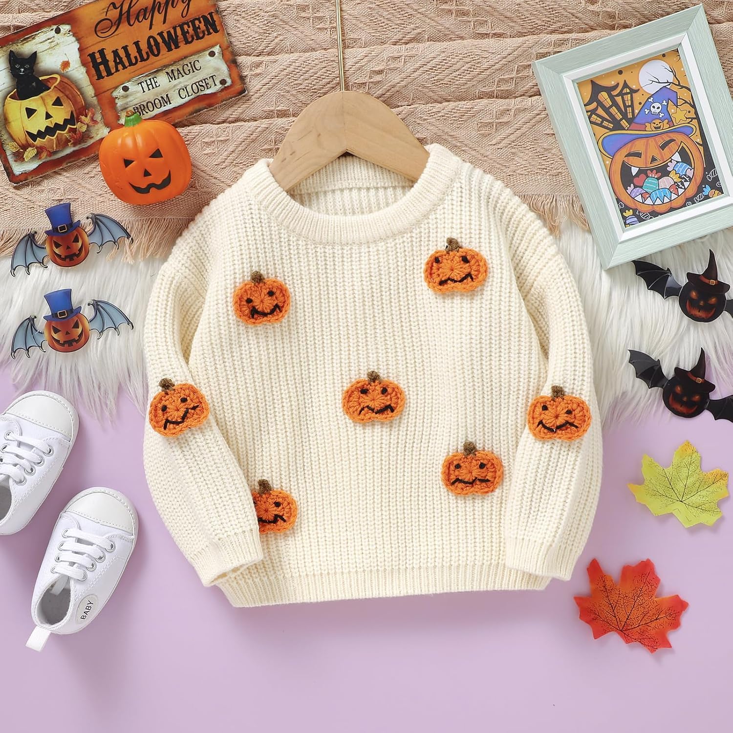 Halloween Trick or Treat Perfect Baby Sweater