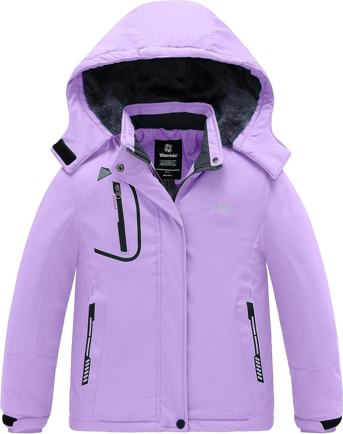 Wantdo Girls Waterproof Winter Coat Ski Jacket