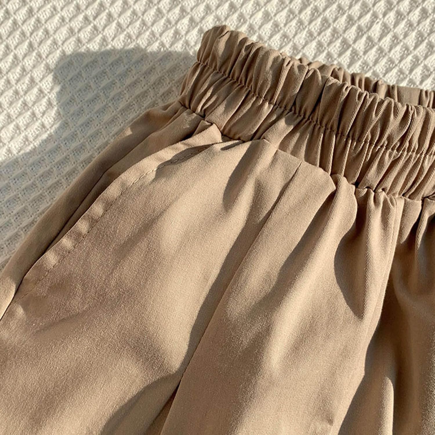 Trendy Baby Girls Wide-Leg Crop Pants