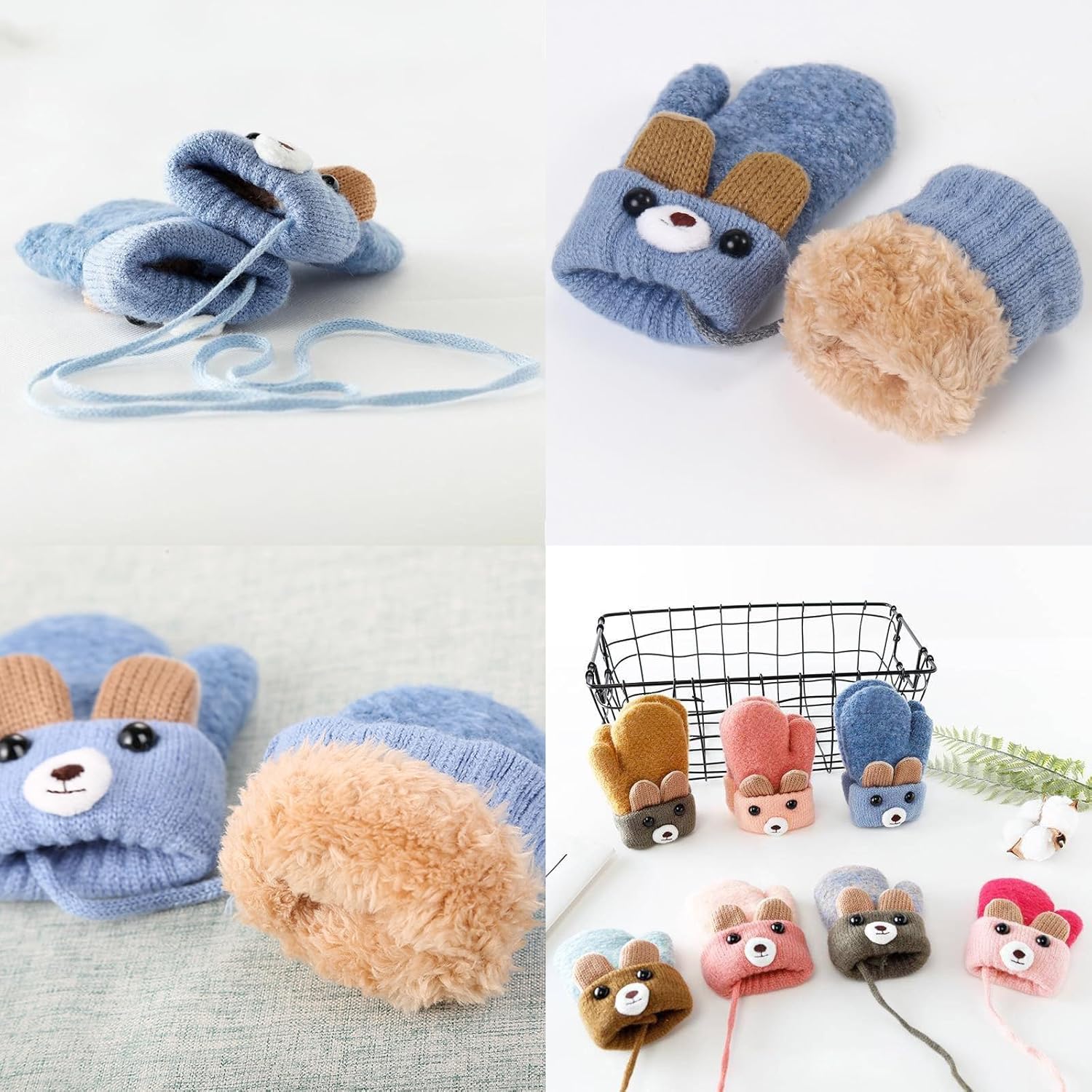 Cartoon Winter Mittens for Toddler