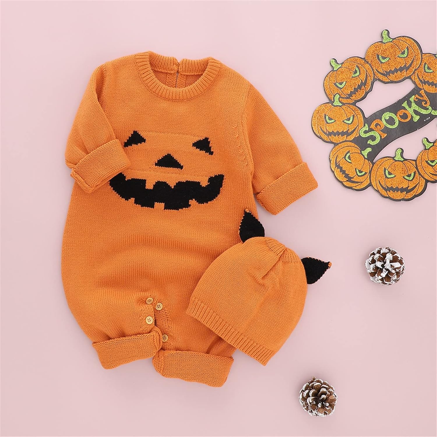 Baby Halloween Pumpkin RomanticRomper