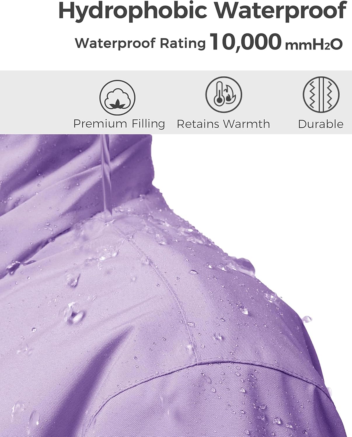 Wantdo Girls Waterproof Winter Coat Ski Jacket