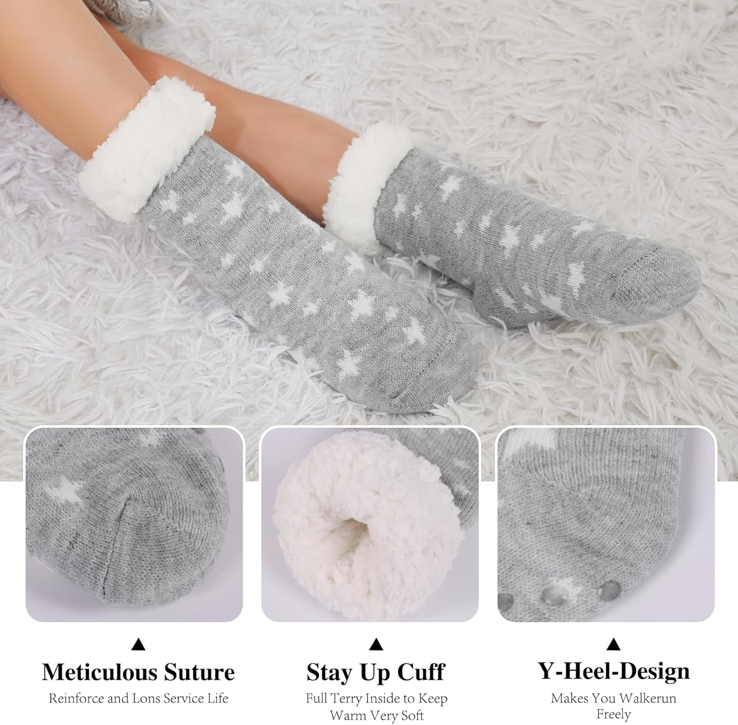 Cozy Fuzzy Slipper Socks for Kids