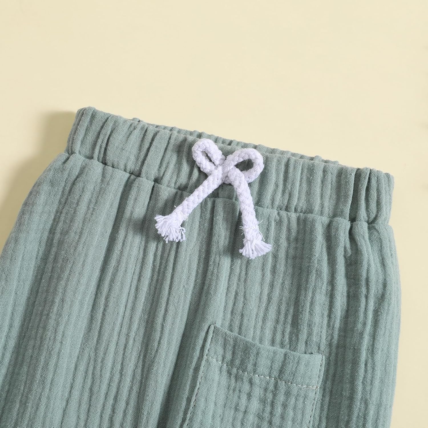 Cotton Linen Joggers for Toddler Boys
