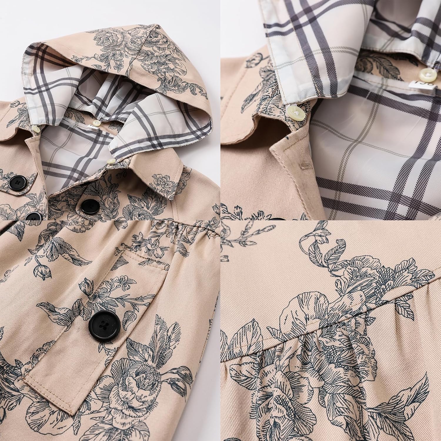 Perfect for Girls BinpaWs Little Girls Refined Trench Coat