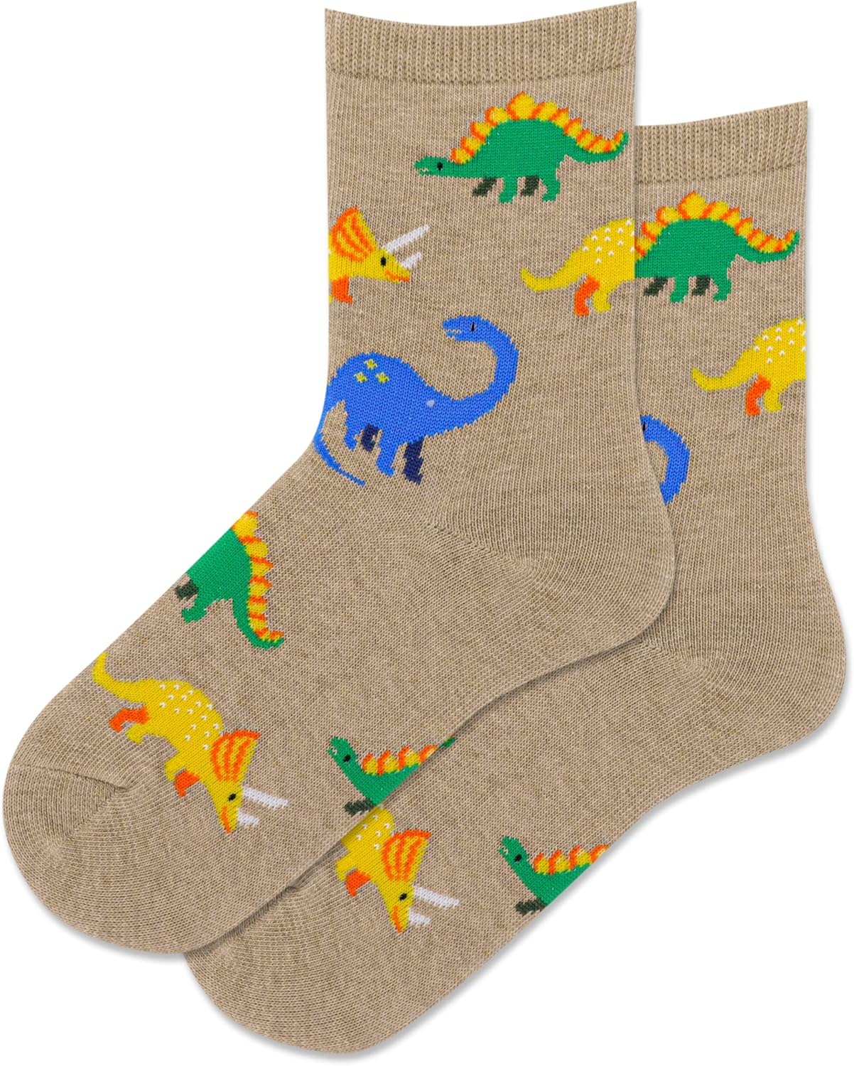 Hot Sox Kids Fun Dinosaur Crew Socks 1 Pair