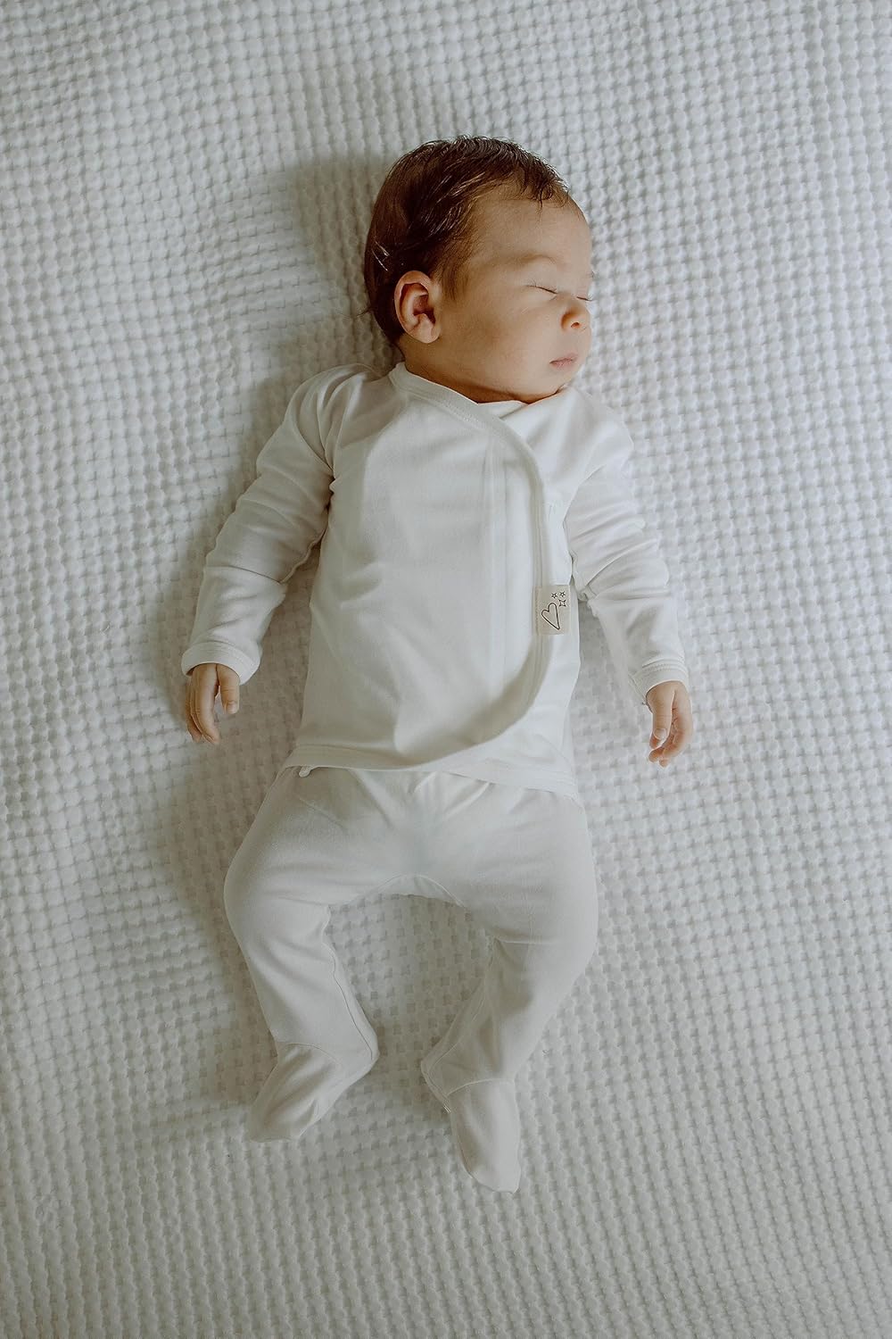 Bonsie Skin to Skin Babywear Organic Footie Bodysuit - Grey Baby Footed One Piece
