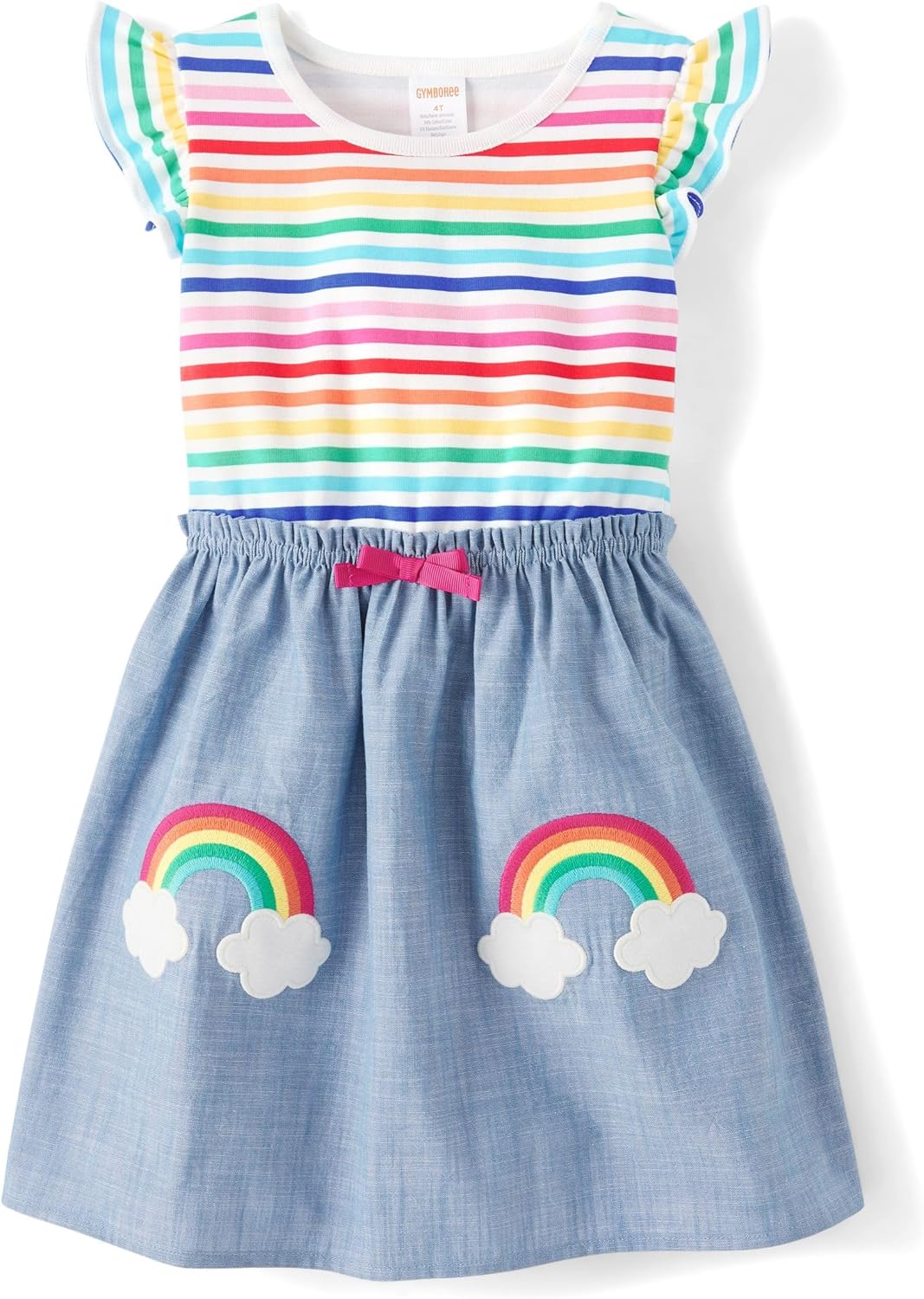 Gymboree Girls Embroidered Short Sleeve Dress