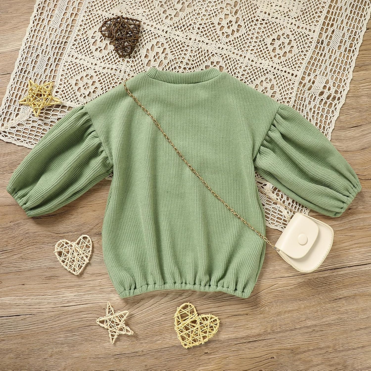 Loose Long Sleeve Casual Sweater for Baby Girls