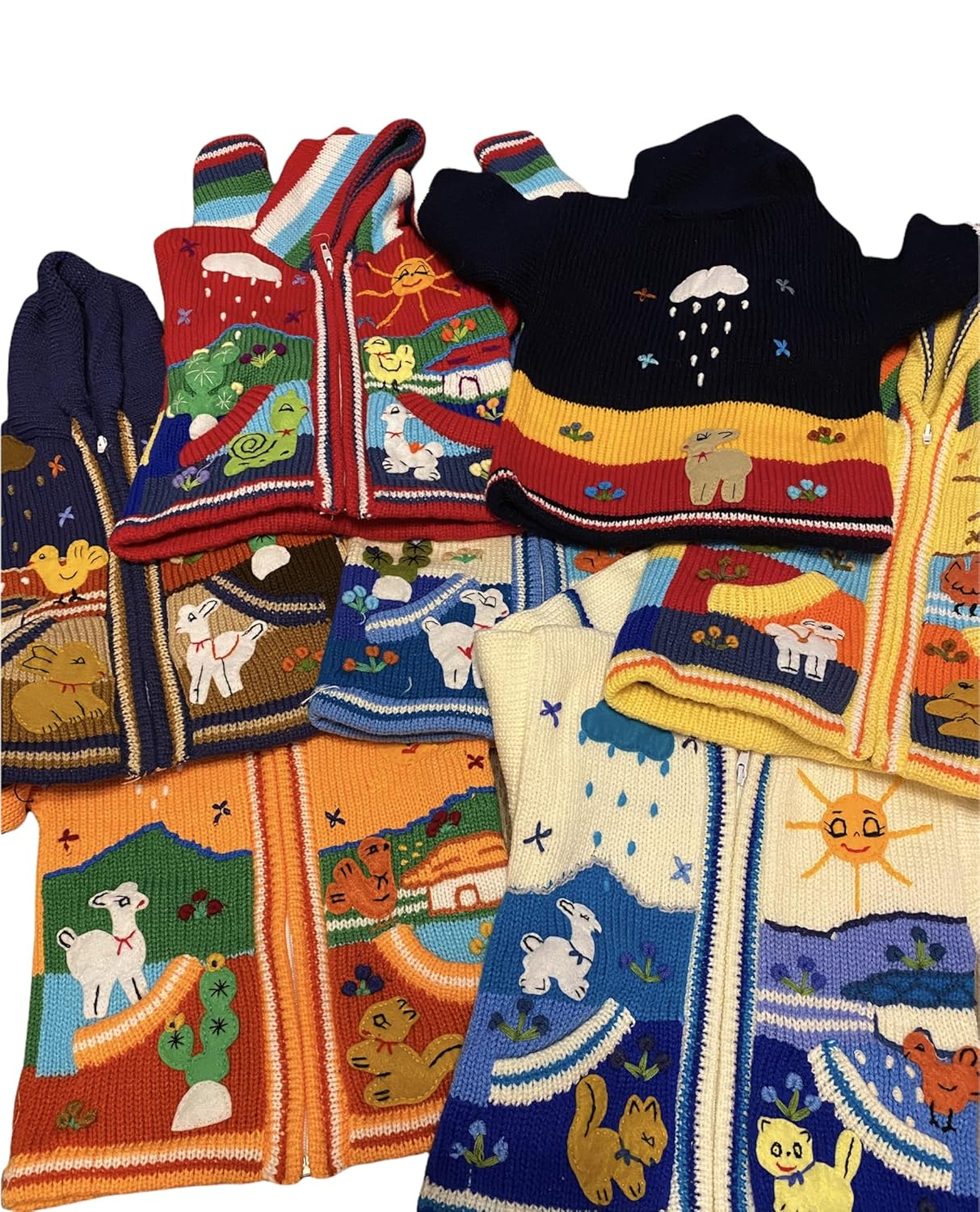 Bespoke Peruvian wool sweater keeps you warm stylish 2T Navy Blue