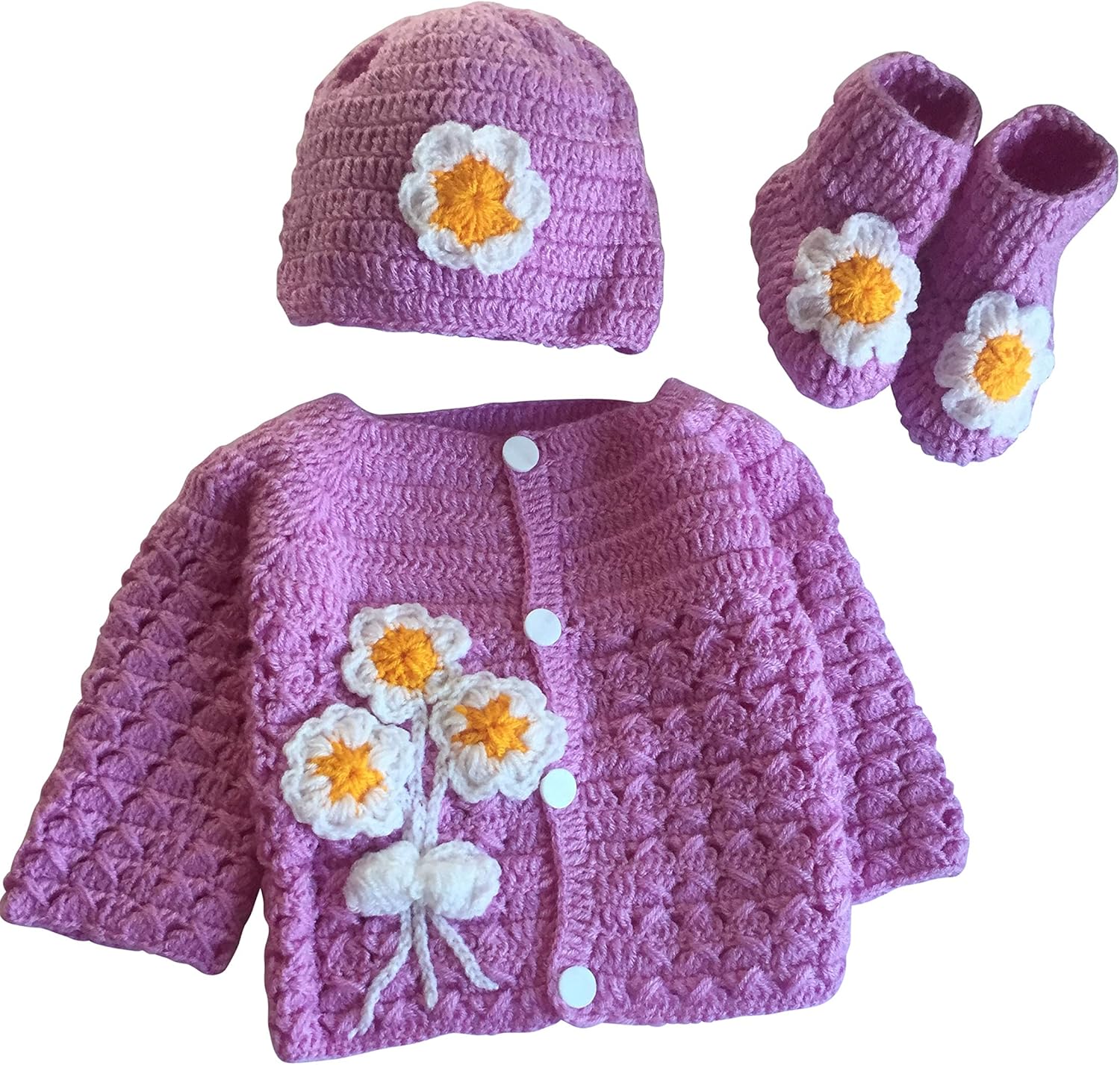Adorable Knitted Baby Crochet Set for Newborn