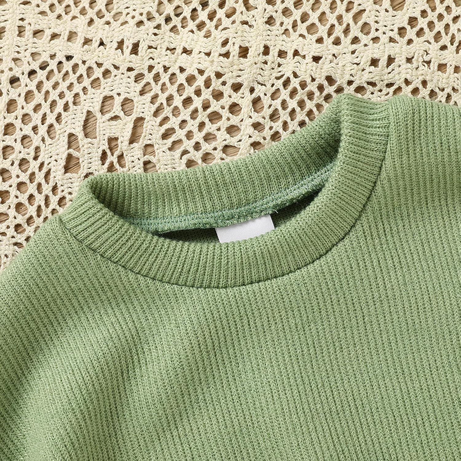 Loose Long Sleeve Casual Sweater for Baby Girls